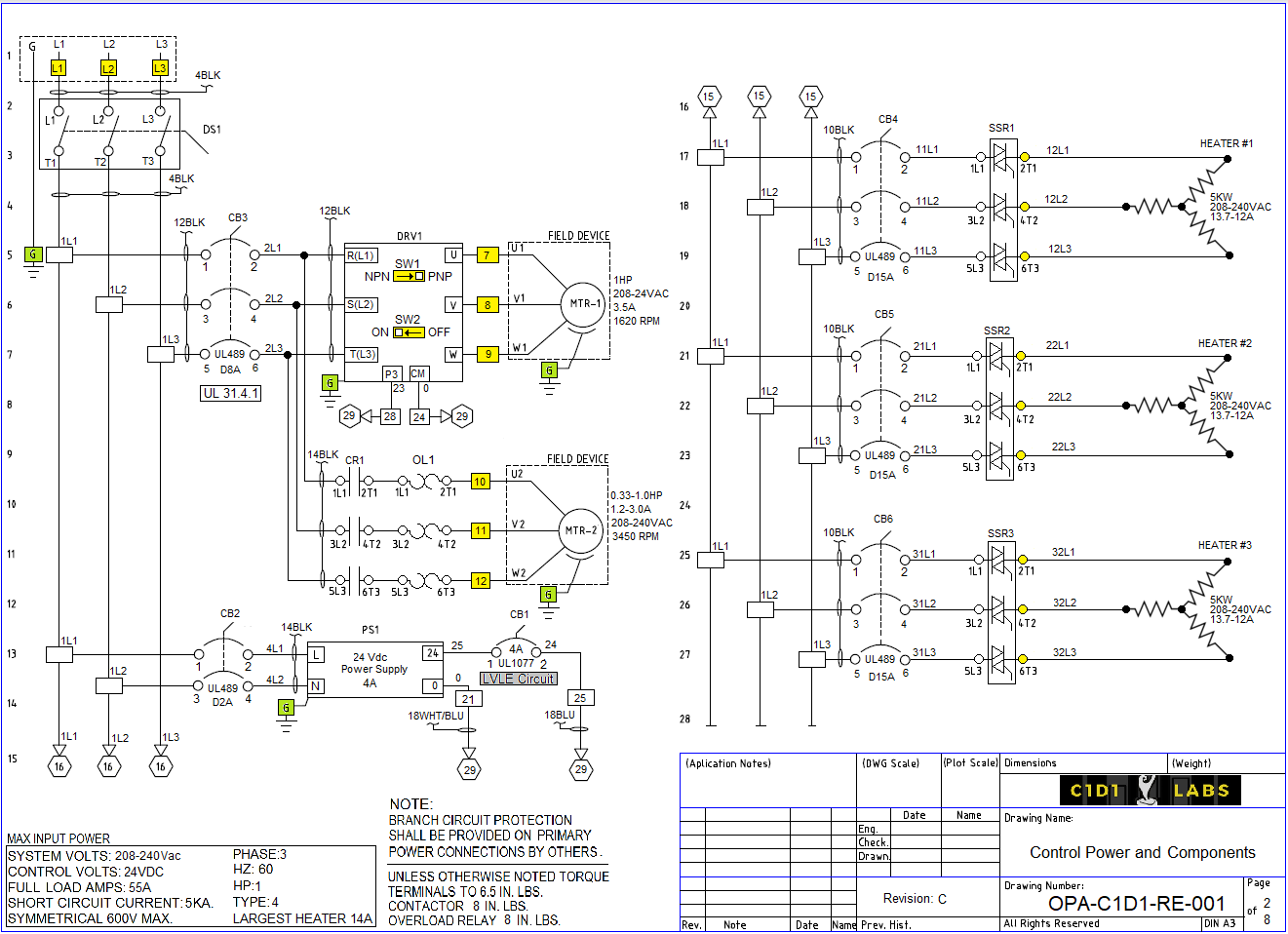 Reactor Controller Drawing ... Free to Download